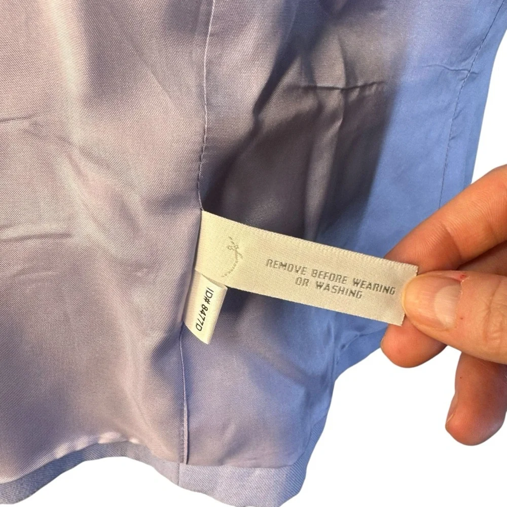 Ann Taylor Loft Periwinkle Linen Blazer 8P